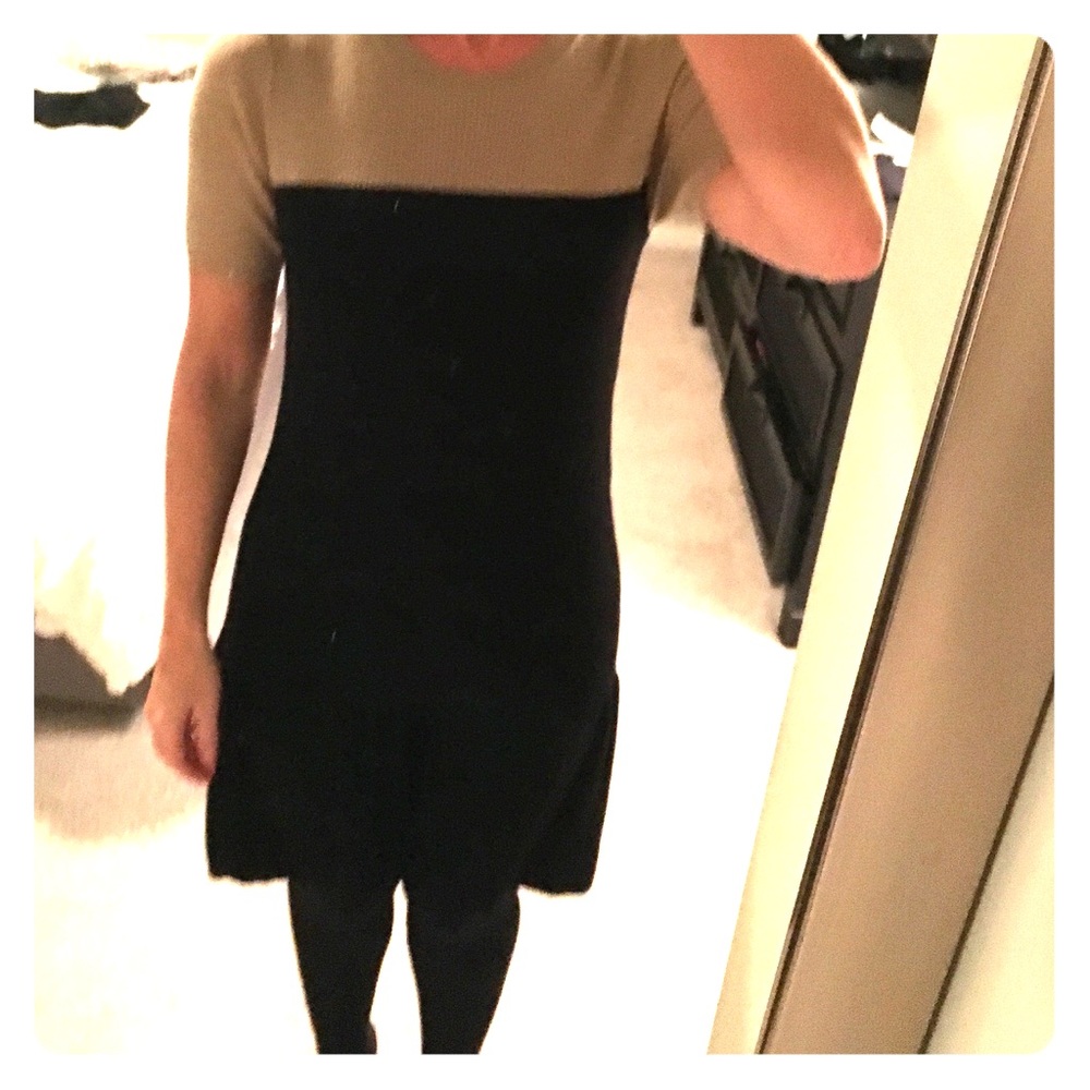 Theory 2-Tone Sweater Dress sz M
